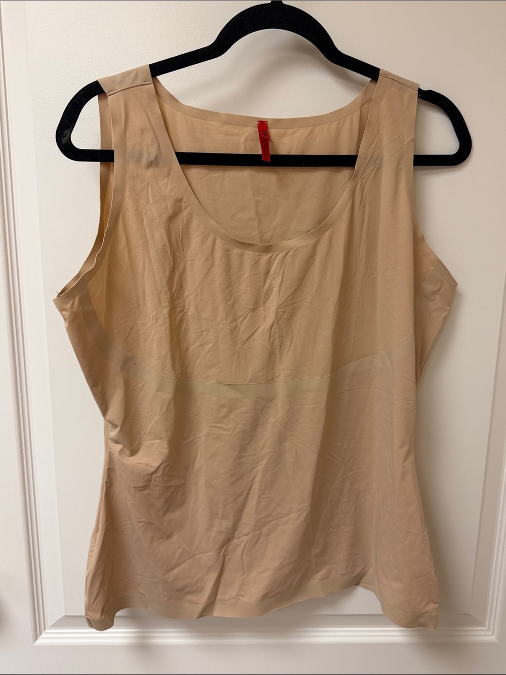 Spanx Neutral Scoop Neck Sleeveless Shell Top